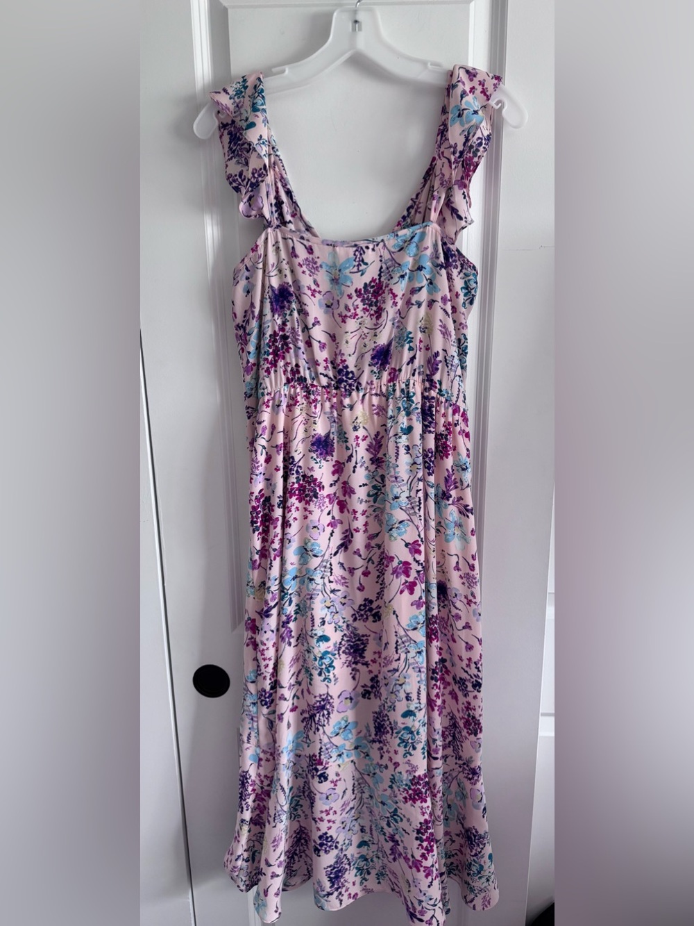 Socialite Floral High-Low Ruffle Maxi Dress - Picture 2 of 8